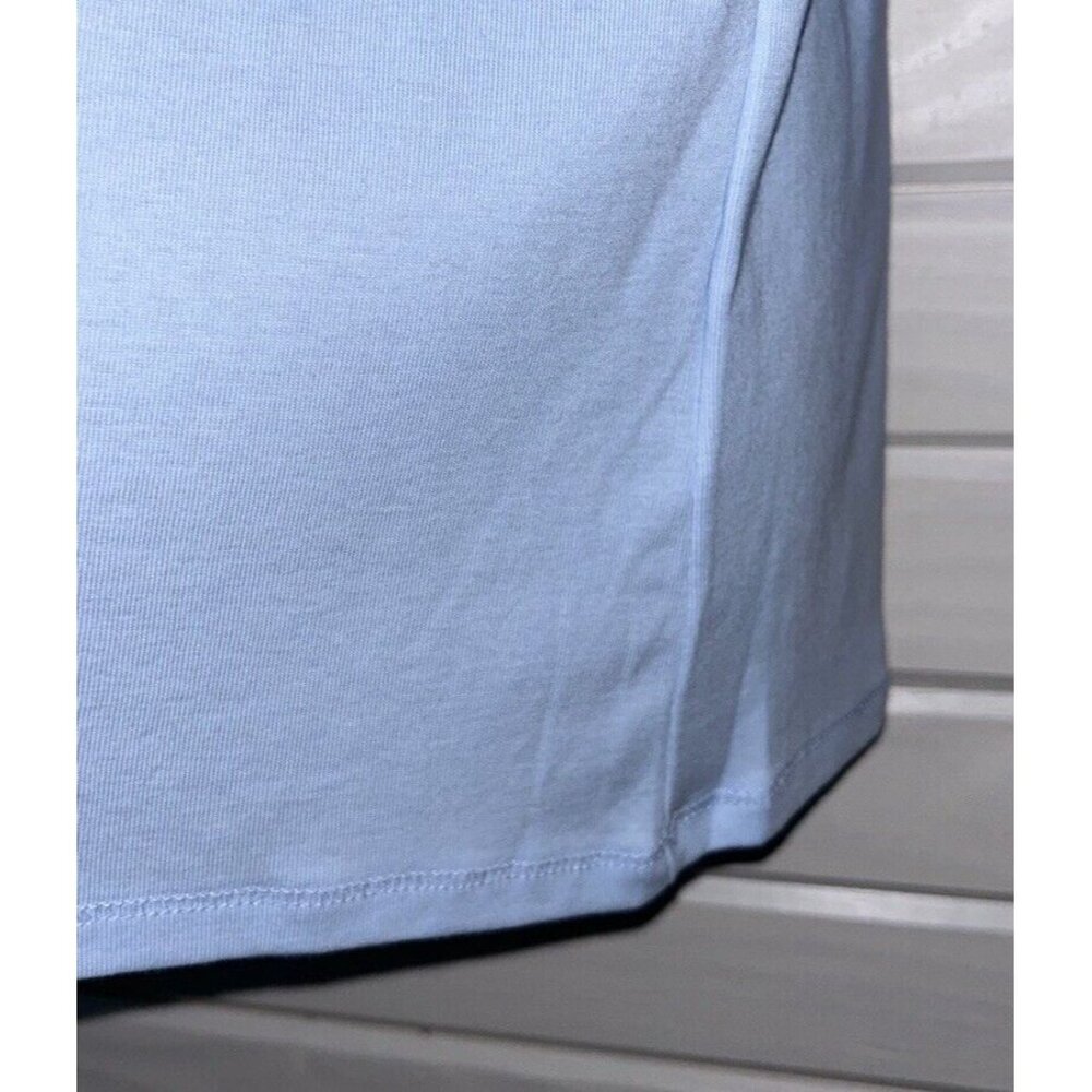 J Jill Sz XL Light Blue Pima Cotton Ballet Sleeve Tee Soft Scoop Neck Peru EUC - Picture 4 of 8